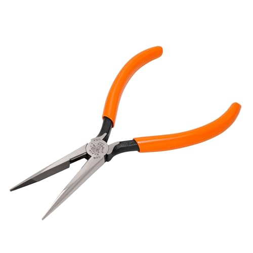 Klein Tools D203-7 Needle Nose Pliers, Long Nose Side Cutters, Heavy Duty Alligator Pliers, 7-Inch
