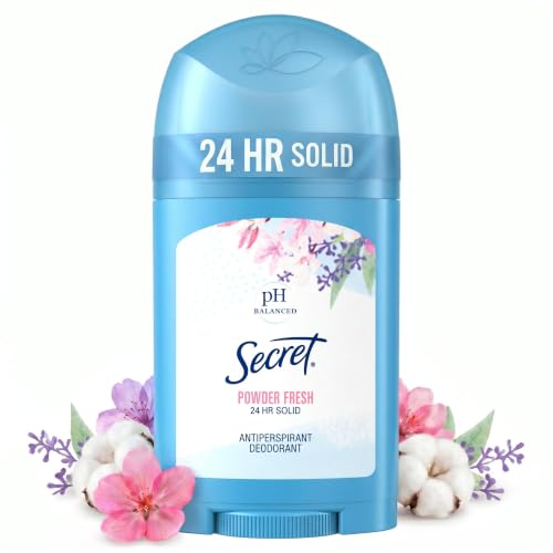 Secret Wide Solid Antiperspirant and Deodorant, Powder Fresh, 1.7 oz