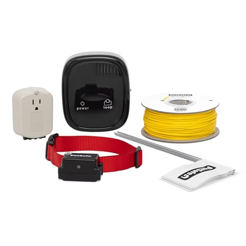 PetSafe Stubborn Dog In-Ground Fence - Invisible Pet Containment Kit - Covers Up to 1/3 Acre with 500 ft of 20 Gauge Wire - for Dogs Older Than 6 Months Weighing 8lb+