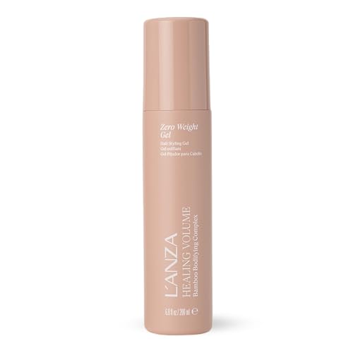 L'ANZA Healing Volume Zero Weight Gel, Extra Hold Hair Gel Dramatically Boosts Shine, Volume, and Thickness of Fine Flat Hair, And Styling Gel For Edge Control, Braiding & Hair Styling (6.8 Fl Oz)