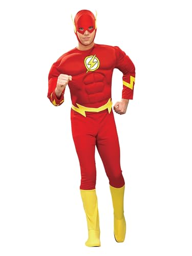 Rubies DC Comics Superheroes: The Flash Costume for Adults, Men's XL