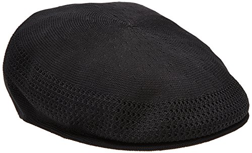 Kangol Tropic 504 Ventair Ivy Cap for Men and Women, Flat Cap, Small, Black