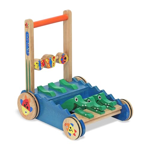 Melissa & Doug First Play Chomp & Clack Alligator Push Toy
