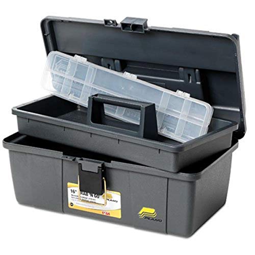 Plano 452-006 Grab-N-Go 16-Inch Tool Box with TrayHlotmeky Plastic Organizer Box with Dividers - Bead Organizer, 15 Lar
