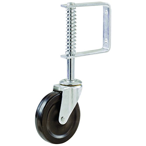 Shepherd Hardware Metal 9785 9785E Spring Loaded Gate Caster, 4-Inch, Black