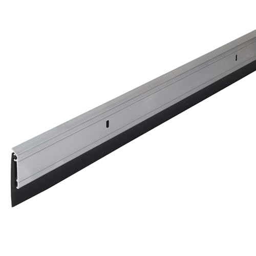 M-D Building Products 68247 All-Season Door Sweep, Heavy Duty Aluminum, Ideal for Residential & Commercial Use, Easy Installation with Heavy Rubber Seal, Ensure Comfort and Security (36 Inch, Silver)