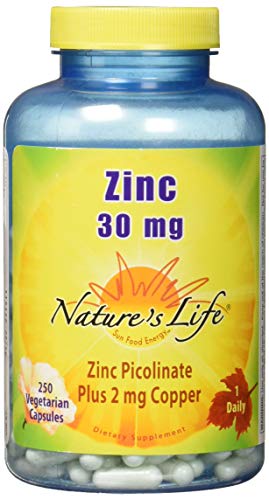 Nature's Life Zinc Picolinate 30mg Plus Copper