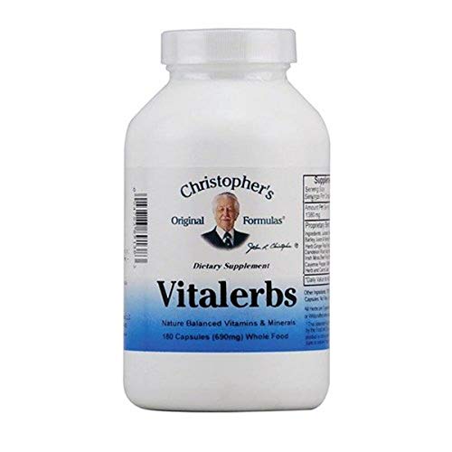 Christopher's Original Formulas Vitalerbs, Nutrient-Rich Herbal Supplement, 180 Veg Caps