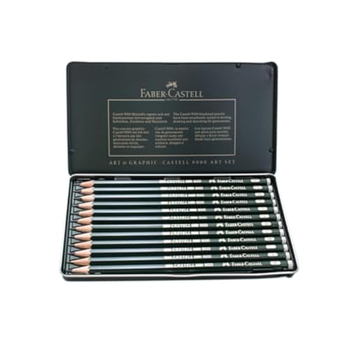 Faber-Castell 9000 Graphite Sketch Pencil Sets Art 8B - 2H set of 12