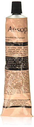 Aesop Resurrection Aromatique Travel Size Hand Balm | Lotion with Sweet Almond and Macadamia Nut to Nourish Dry Hands | 2.4 oz / 75mL