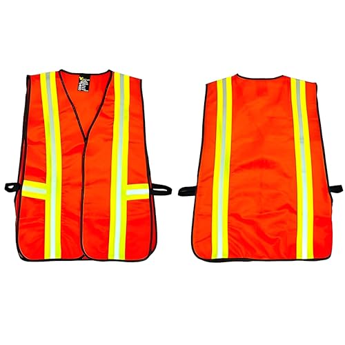 G & F Products High Visibility Safety Vest – Reflective Work Vest with Multi-Function Pockets, Zipper & Velcro Closure, Breathable, ANSI Compliant for Construction, Traffic, Security & Surveying