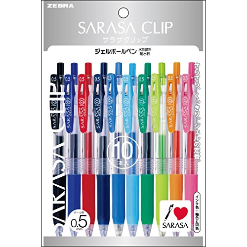 Zebra Sarasa Clip Gel Pen (0.5mm, Japanese Classic)