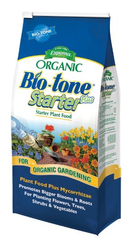 Espoma Organic Bio-Tone Starter Plus 4-3-3 Natural & Organic Starter Plant Food with Both Endo & Ecto Mycorrhizae; 4 lb. Bag; The Ultimate Starter Fertilizer - Pack of 1