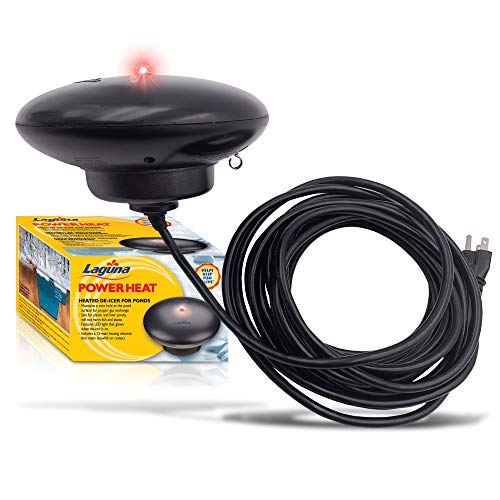 Laguna PowerHeat 315-Watt Floating Pond Heater for Outdoor Ponds with Fish – Thermostat-Controlled De-Icer with LED Indicator, Safe for Plastic & Liner Ponds, 22 ft Cord