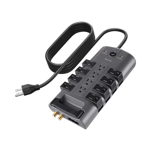 Belkin 12-Outlet Pivot-Plug Power Strip Surge Protector