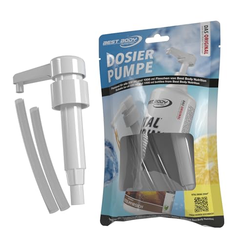 (-41%) Best Body Nutrition Dosierpumpe Sirup für 500 und 1000 ml, 5 ml Hub