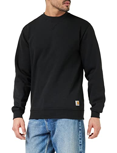 Carhartt Men's Midweight Crew Neck Sweatshirt, Black, Large