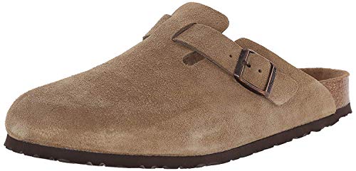 Birkenstock Women's Boston Soft Footbed Clog,Taupe Suede,46 M EU