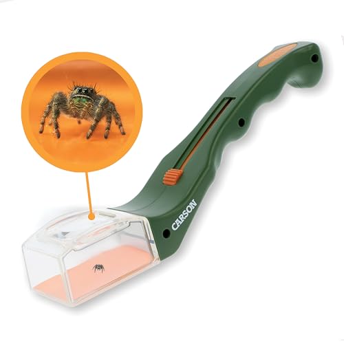 Carson BugView Quick-Release Bug Catching Tool and Magnifier for Children and Adults, green, one size (HU-10)