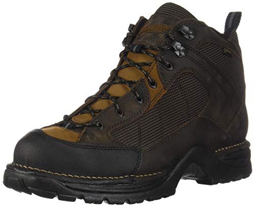 Danner Radical 452 5.5” Waterproof Hiking Boots for Men with Sanded Nubuck Leather, Scuff-Proof Toe Cap, Breathable Gore-Tex & Traction Outsole, Dark Brown - 11.5 D