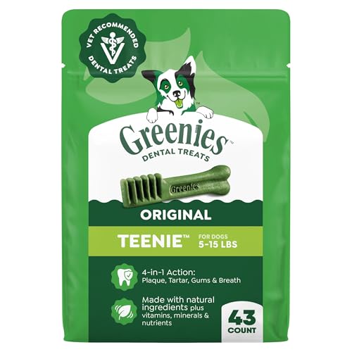 Greenies Original Teenie Dental Dog Treats, 12 oz. Pack (43 Treats)