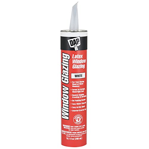 DAP Latex Window Glazing, White, 10.1 Oz (7079812108)
