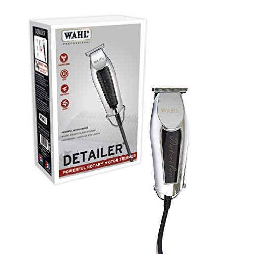 Wahl Professional Detailer Corded Trimmer Adjustable T Blade Black Rotary Motor Complete Kit
