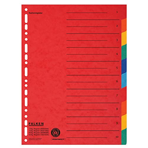 ⚡ BLITZDEAL (-74%) FALKEN Karton-Register überbreit für DIN A4+ 245 x 30 cm volle Höhe