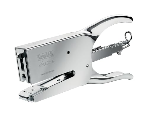 (-41%) Rapid Classic K1+ Heftzange für Heftklammern Nr. 24 (24/6 und 24/8+), einstellbarer Amboss und Rücklademechanismus, ClimatePartner-zertifiziert – Büro, Haushalt, DIY, Einzelhandel, Chrom,10510601