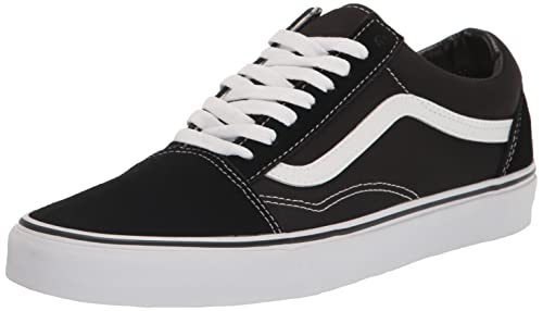 Vans Old Skool Unisex Sneakers, Black/White, 9 US Women/7.5 US Men