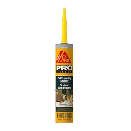 SIKA Sikaflex Self-Leveling Sealant, Gray Polyurethane, Fast Curing, for Concrete Expansion Joints, Waterproof, Paintable, Fills Cracks up to 1.5 in., 10.1 fl. oz Cartridge