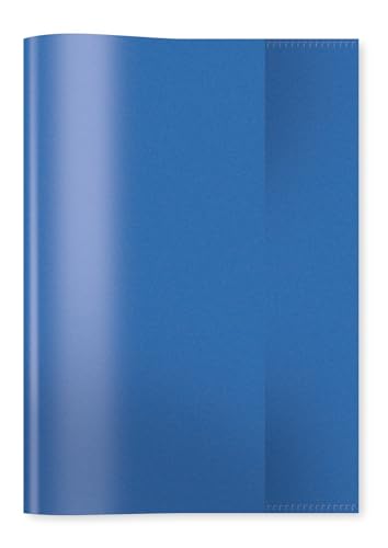 ⚡ BLITZDEAL (-94%) HERMA 7483 Heftumschlag A5 Transparent Blau, Hefthülle aus strapazierfähiger & abwischbarer Polypropylen-Folie, durchsichtige Heftschoner für Schulhefte, farbig