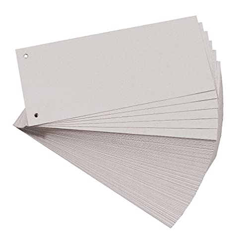 🔥 SELTEN SO GÜNSTIG (-48%) Exacompta 13485B 100er Pack Karton-Trennstreifen. 10,5 x 24 cm grau. Für eine übersichtliche Anblage Ihrer Dokumente. Trennlaschen Trennblätter Ordner Register Blauer Engel