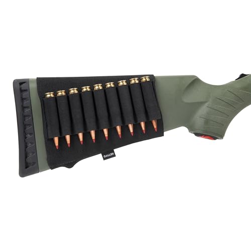 Allen Company Rifle Shell/Cartridge Buttstock Holder - Ammo Storage - Shooting Accessories - Black 6 x 3.5 inch