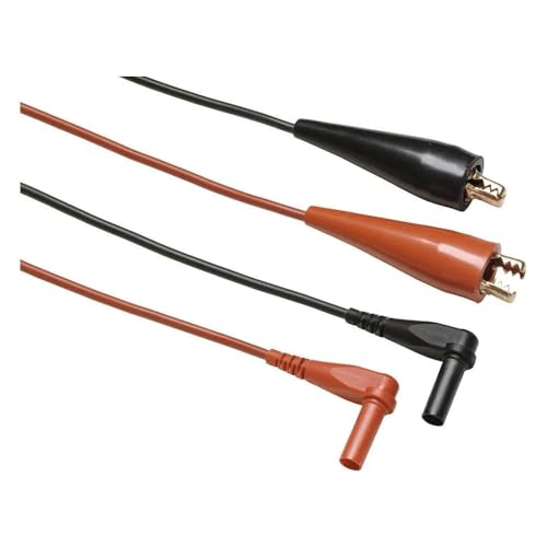 Fluke TL28A Test Lead Set, 2 Way Clip, One Red/One Black