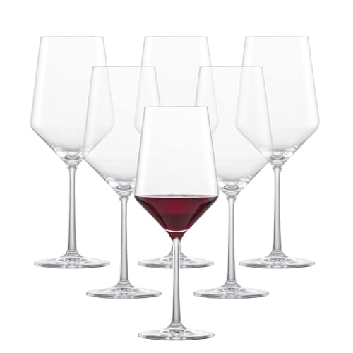 ZWIESEL GLAS Pure Cabernet Red Wine Glass (Set of 6), Graceful Wine Glasses for Red Wine, Dishwasher-Safe Tritan Crystal