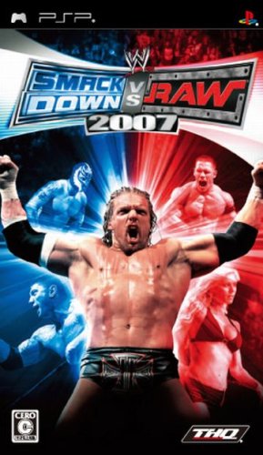 PSPのアクション・ゲーム人気投票 ~ プレイステーション・ポータブルACTランキング　77位　WWE 2007 SmackDown vs Rawの画像