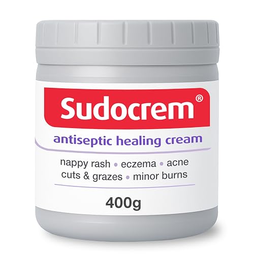 Sudocrem® Antiseptic Healing Cream, Zinc Oxide Cream for Nappy Rash, Eczema, Acne, and Minor Burns, 400g