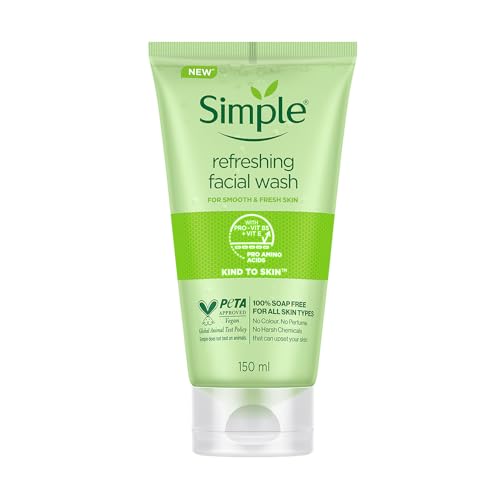 Simple Kind to Skin Refreshing Facial Wash Gel ,150 ml (5 Ounce)