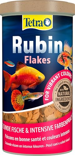 (-41%) Tetra RubinFlakes - Fischfutter in Flockenform für Zierfische, 1 L