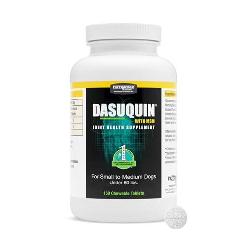 Nutramax Laboratories Dasuquin with MSM Chewables, Small/Medium Dog, 150 Count, White