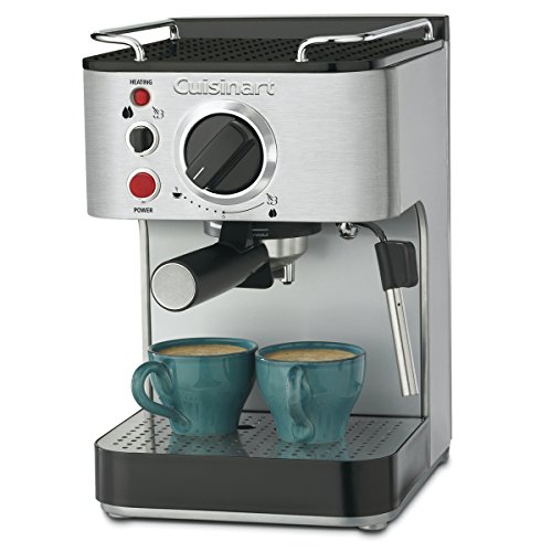 Cuisinart EM-100NP1 1.66 Quart Stainless Steel Espresso Maker, Silver