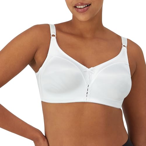 Bali Women's Double Support Wire-Free Bra, White, 38C