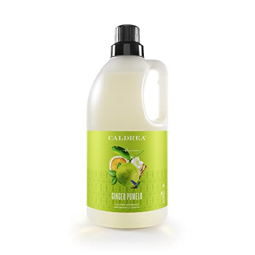 Caldrea Liquid Laundry Detergent, Effective for all Fabrics And all Temperatures, Ginger Pomelo Scent, 64 Oz