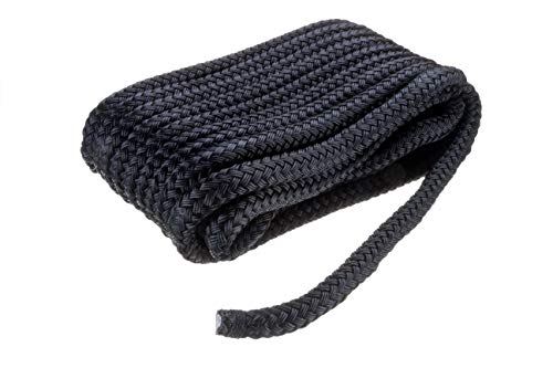 SEACHOICE Double-Braid Nylon D...ck Line 5/8" x 35' 40421 Black