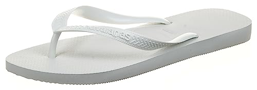 Havaianas Top Flip Flops for Women - Summer Style Sandals - White, 7-8