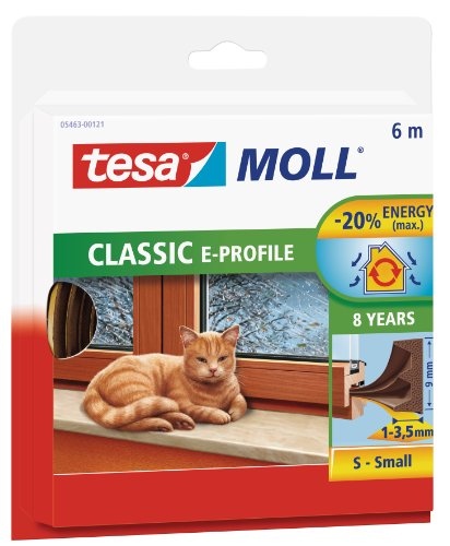 (-44%) tesa INSULATION Dichtungsband S - 6 m x 9 mm x 4 mm - Braun