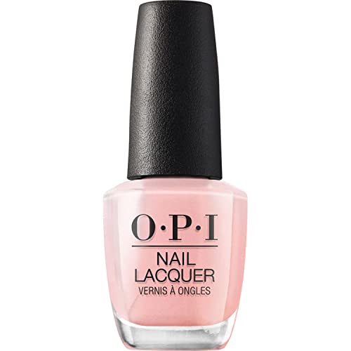 OPI Nail Lacquer Rosy Future | Sheer Soft Pink Crème Chip Resistant Nail Polish | Fast Drying, Streak Free