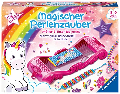 (-40%) Ravensburger 18513 Magischer Perlenzauber Einhorn - Traumhafte Armbänder aus schillernden Perlen basteln, Kreatives Bastelset für Kinder ab 5 Jahren