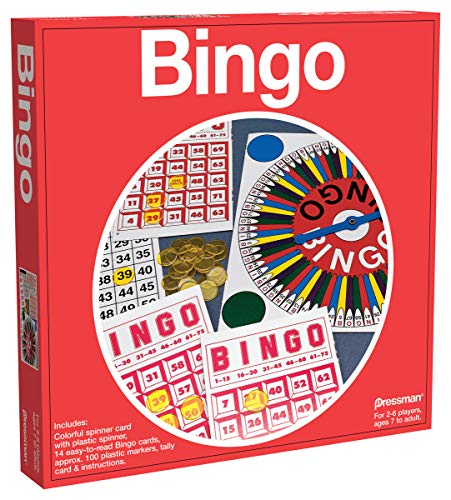 Pressman Toy Bingo In Red Box 5